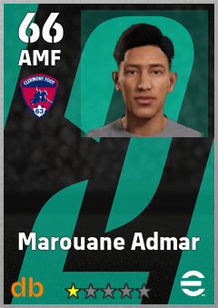 Marouane Admar — AMF, OVR 66, MAX 66
