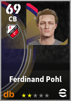 Ferdinand Pohl — CB, OVR 69, MAX 69