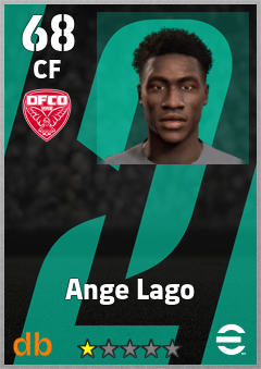 Ange Lago — CF, OVR 68, MAX 68