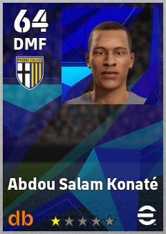 Abdou Salam Konaté — DMF, OVR 64, MAX 64
