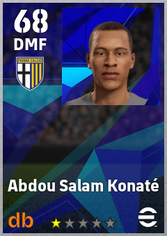 Abdou Salam Konaté — DMF, OVR 68, MAX 68