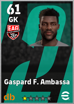 Gaspard F. Ambassa — GK, OVR 61, MAX 61