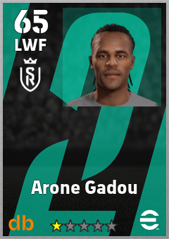 Arone Gadou — LWF, OVR 65, MAX 65