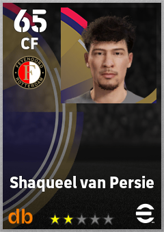 Shaqueel van Persie — CF, OVR 65, MAX 65