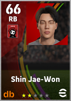 Shin Jae-Won — RB, OVR 66, MAX 66