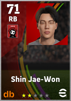 Shin Jae-Won — RB, OVR 71, MAX 71