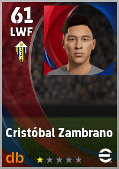 Cristóbal Zambrano — LWF, OVR 61, MAX 61