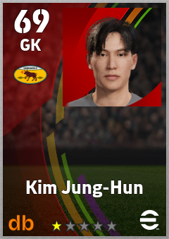 Kim Jung-Hun — GK, OVR 69, MAX 69