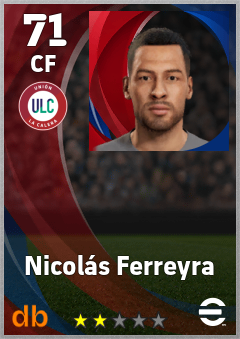 Nicolás Ferreyra — CF, OVR 71, MAX 71