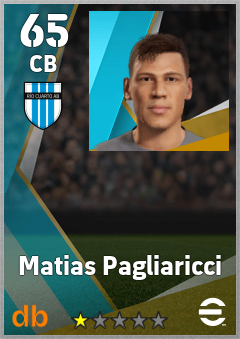 Matias Pagliaricci — CB, OVR 65, MAX 65