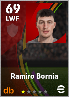 Ramiro Bornia — LWF, OVR 69, MAX 69