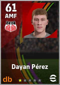 Dayan Pérez — AMF, OVR 61, MAX 61