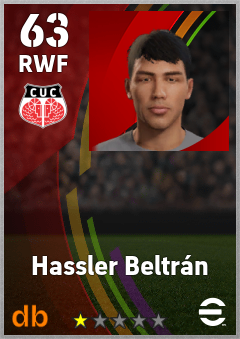 Hassler Beltrán — RWF, OVR 63, MAX 63