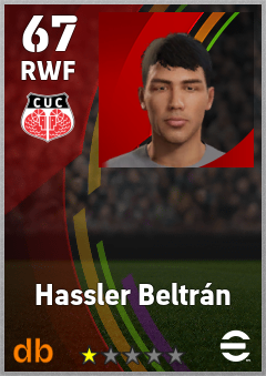 Hassler Beltrán — RWF, OVR 67, MAX 67