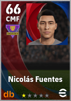 Nicolás Fuentes — CMF, OVR 66, MAX 66