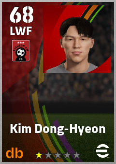 Kim Dong-Hyeon — LWF, OVR 68, MAX 68