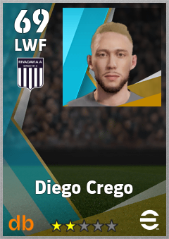 Diego Crego — LWF, OVR 69, MAX 69