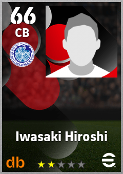 Iwasaki Hiroshi — CB, OVR 66, MAX 66