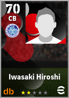 Iwasaki Hiroshi — CB, OVR 70, MAX 70