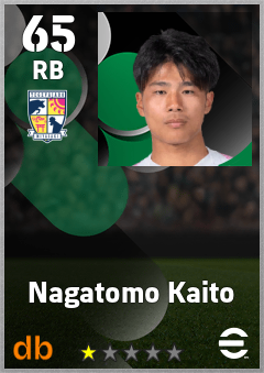 Nagatomo Kaito — RB, OVR 65, MAX 65