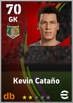 Kevin Cataño — GK, OVR 70, MAX 70