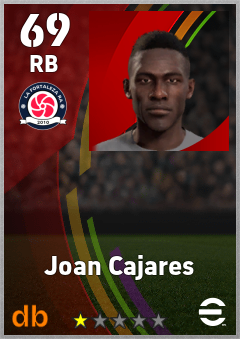 Joan Cajares — RB, OVR 69, MAX 69