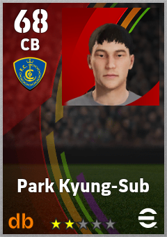 Park Kyung-Sub — CB, OVR 68, MAX 68