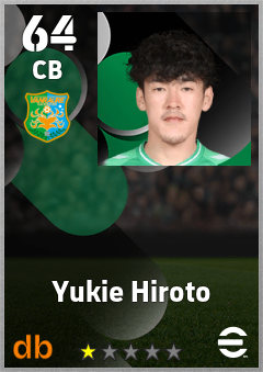 Yukie Hiroto — CB, OVR 64, MAX 64