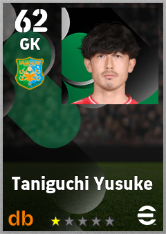 Taniguchi Yusuke — GK, OVR 62, MAX 62
