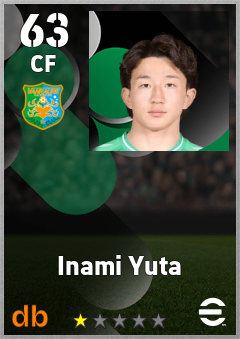 Inami Yuta — CF, OVR 63, MAX 63