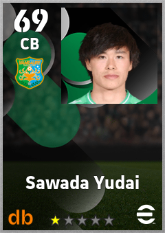 Sawada Yudai — CB, OVR 69, MAX 69