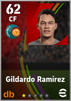 Gildardo Ramírez — CF, OVR 62, MAX 62