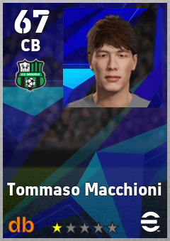 Tommaso Macchioni — CB, OVR 67, MAX 67