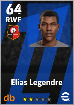 Elias Legendre — RWF, OVR 64, MAX 64