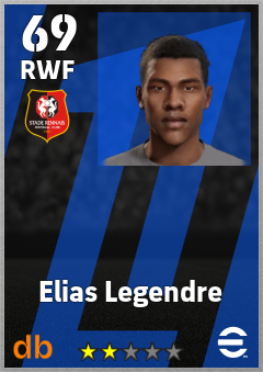 Elias Legendre — RWF, OVR 69, MAX 69
