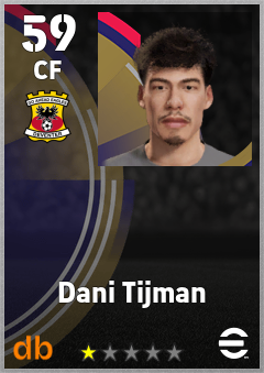 Dani Tijman — CF, OVR 59, MAX 59