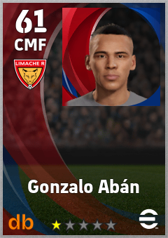 Gonzalo Abán — CMF, OVR 61, MAX 61