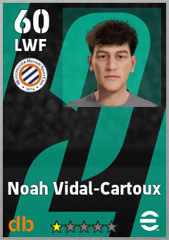 Noah Vidal-Cartoux — LWF, OVR 60, MAX 60