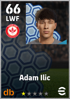 Adam Ilic — LWF, OVR 66, MAX 66