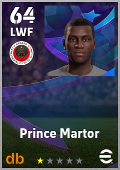 Prince Martor eFootball player card