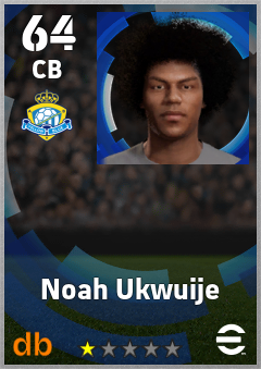 Noah Ukwuije — CB, OVR 64, MAX 64