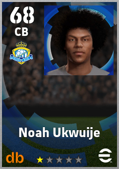 Noah Ukwuije — CB, OVR 68, MAX 68