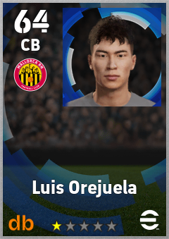 Luis Orejuela — CB, OVR 64, MAX 64
