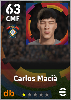 Carlos Macià — CMF, OVR 63, MAX 63