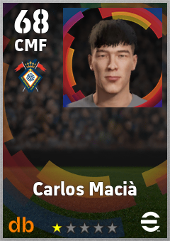 Carlos Macià — CMF, OVR 68, MAX 68