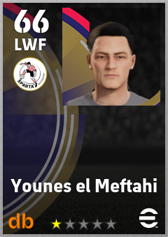Younes el Meftahi — LWF, OVR 66, MAX 66