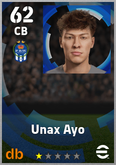 Unax Ayo — CB, OVR 62, MAX 62