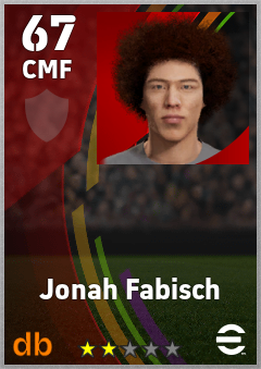 Jonah Fabisch — CMF, OVR 67, MAX 67
