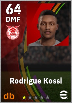 Rodrigue Kossi — DMF, OVR 64, MAX 64