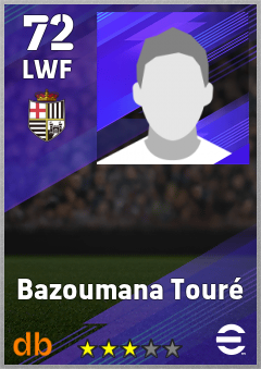 Bazoumana Touré — LWF, OVR 72, MAX 72